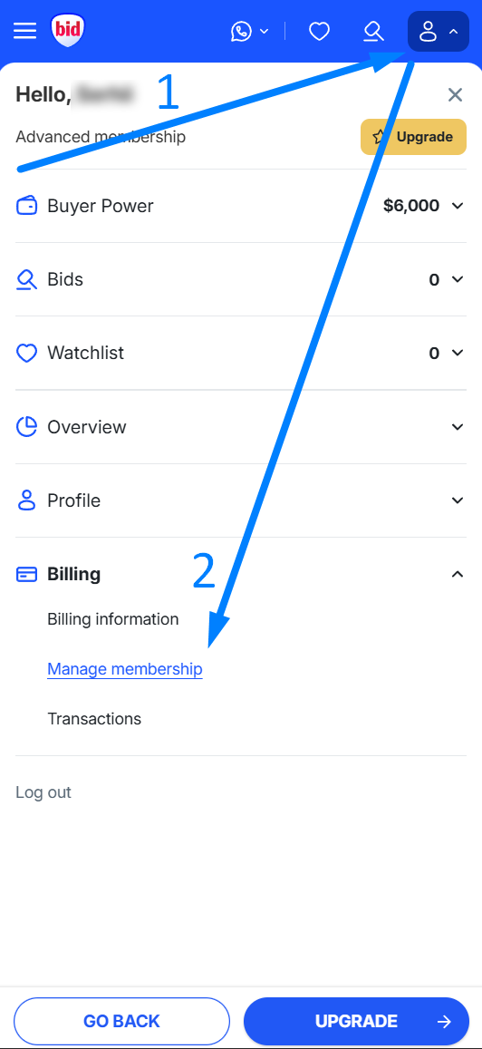 How do I cancel my membership auto-renewal mob