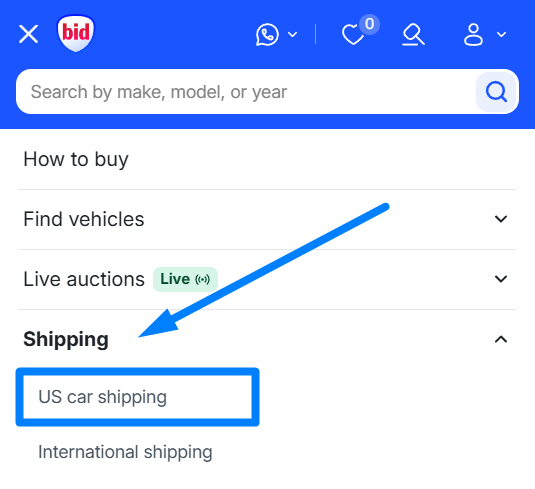 How do I place my shipping order mob