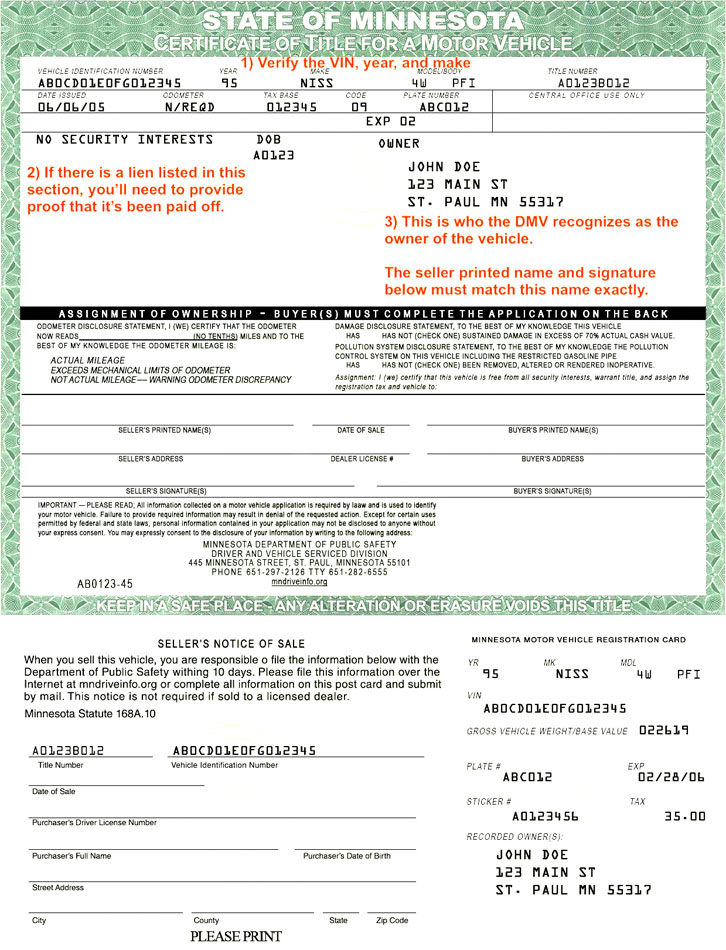 How to sign my Minnesota (MN) title? Help Center